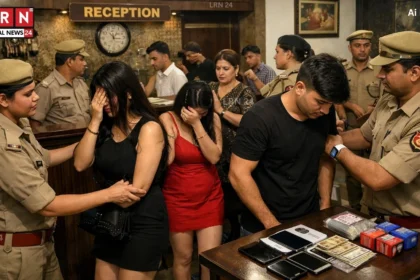 आगरा हाथरस रोड एलएस होटल पुलिस छापेमारी