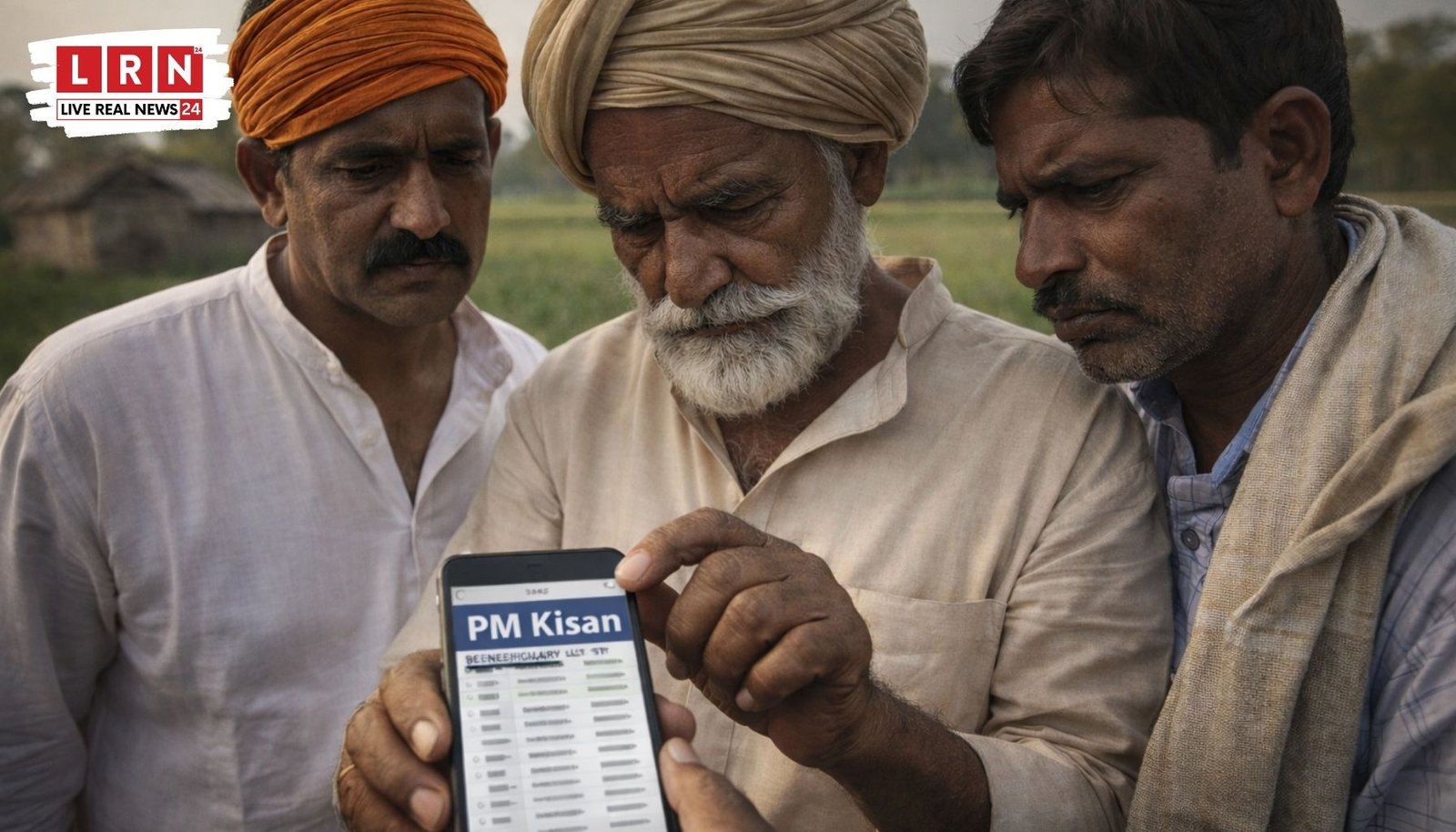 PM Kisan Yojana लाभार्थी सूची मोबाइल पर चेक करते किसान