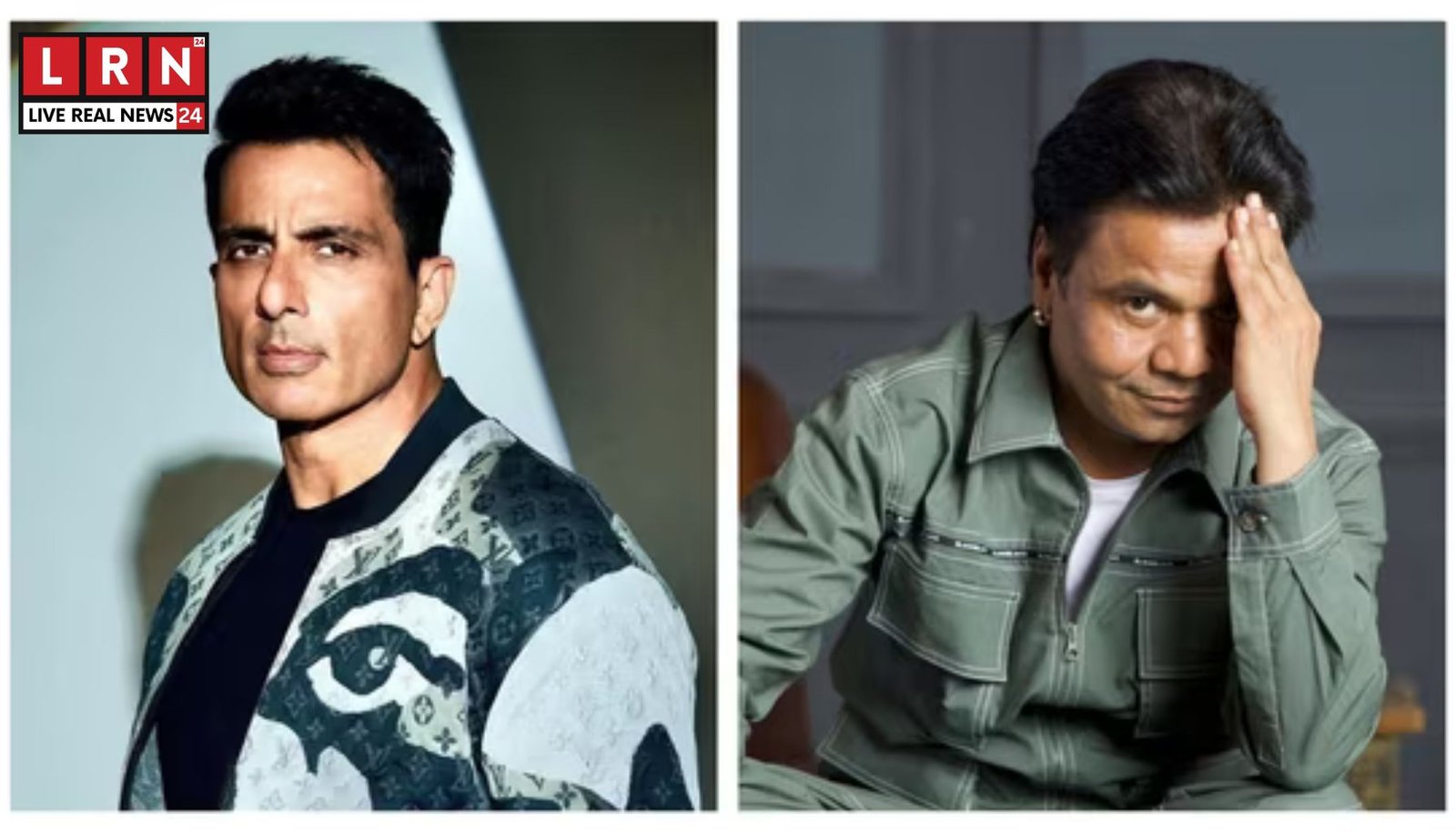 राजपाल यादव संकट में सोनू सूद की मदद दिखाती न्यूज़ इमेज