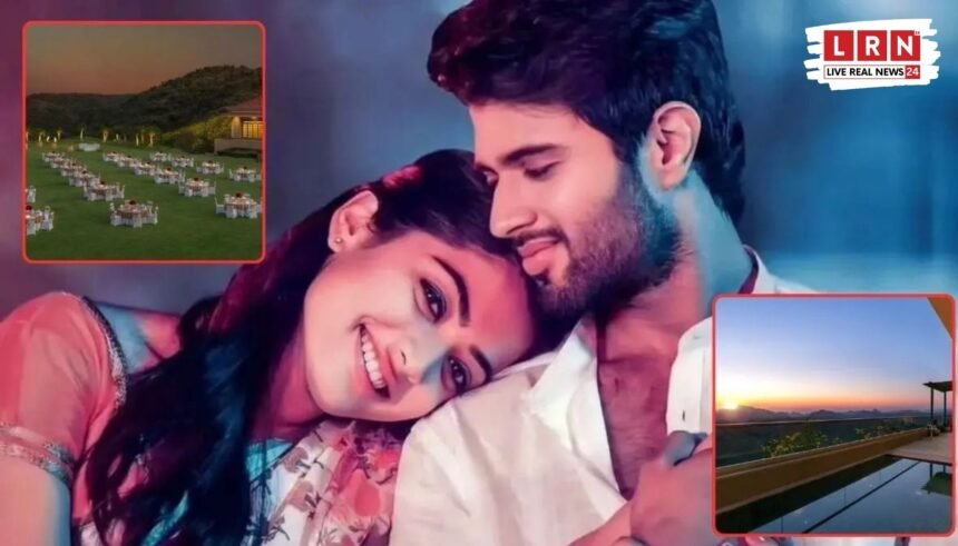 Vijay Deverakonda and Rashmika Mandanna arriving in Udaipur for wedding at ITC Mementos hotel