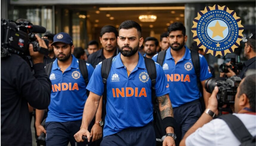 T20 World Cup 2026 में BCCI के नियमों के तहत भारतीय क्रिकेट टीम के खिलाड़ी टीम होटल पहुंचते हुए