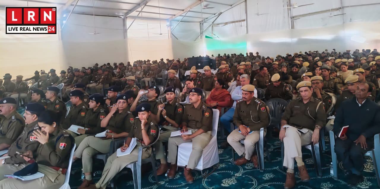 Rajasthan Police security and LED screens at Khatu Shyam Ji Mela