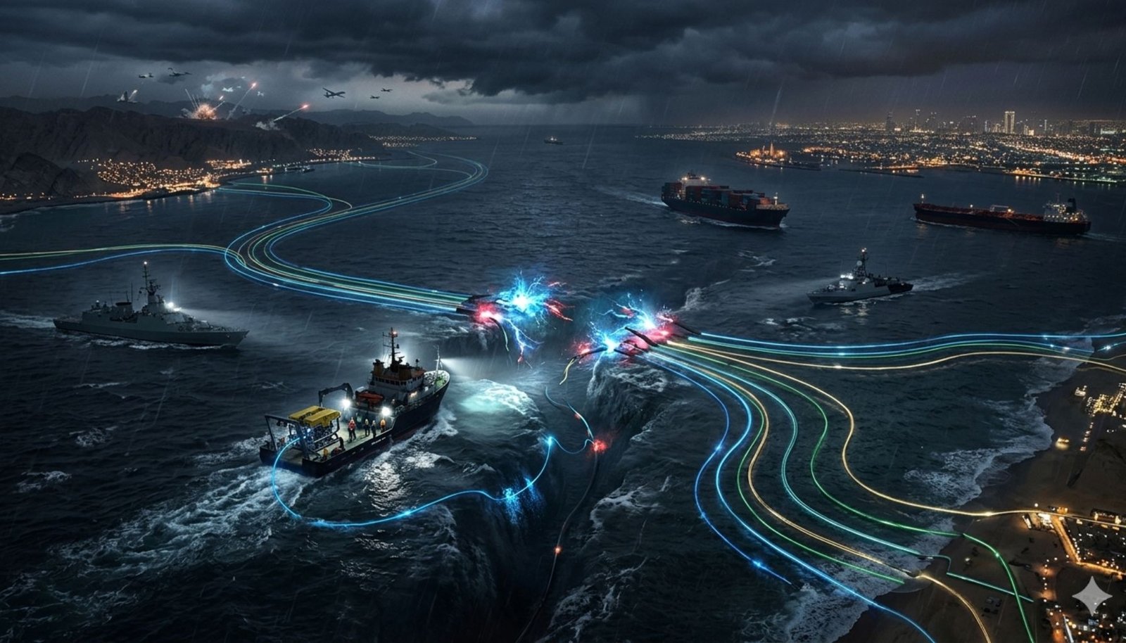 Submarine internet cables at risk near Hormuz Strait affecting global connectivity