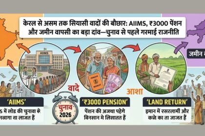 केरल में भाजपा द्वारा घोषणापत्र जारी करते नेता