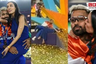 टी-20 वर्ल्ड कप जीत के जश्न के दौरान तिरंगा ओढ़े हुए हार्दिक पंड्या