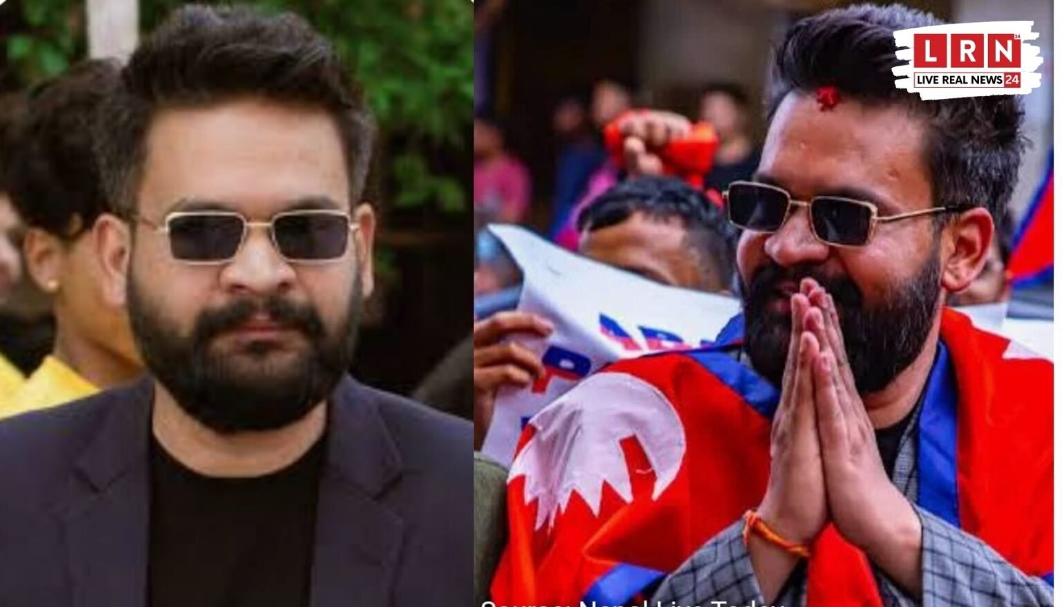 नेपाल के काठमांडू मेयर बालेन शाह की तस्वीर