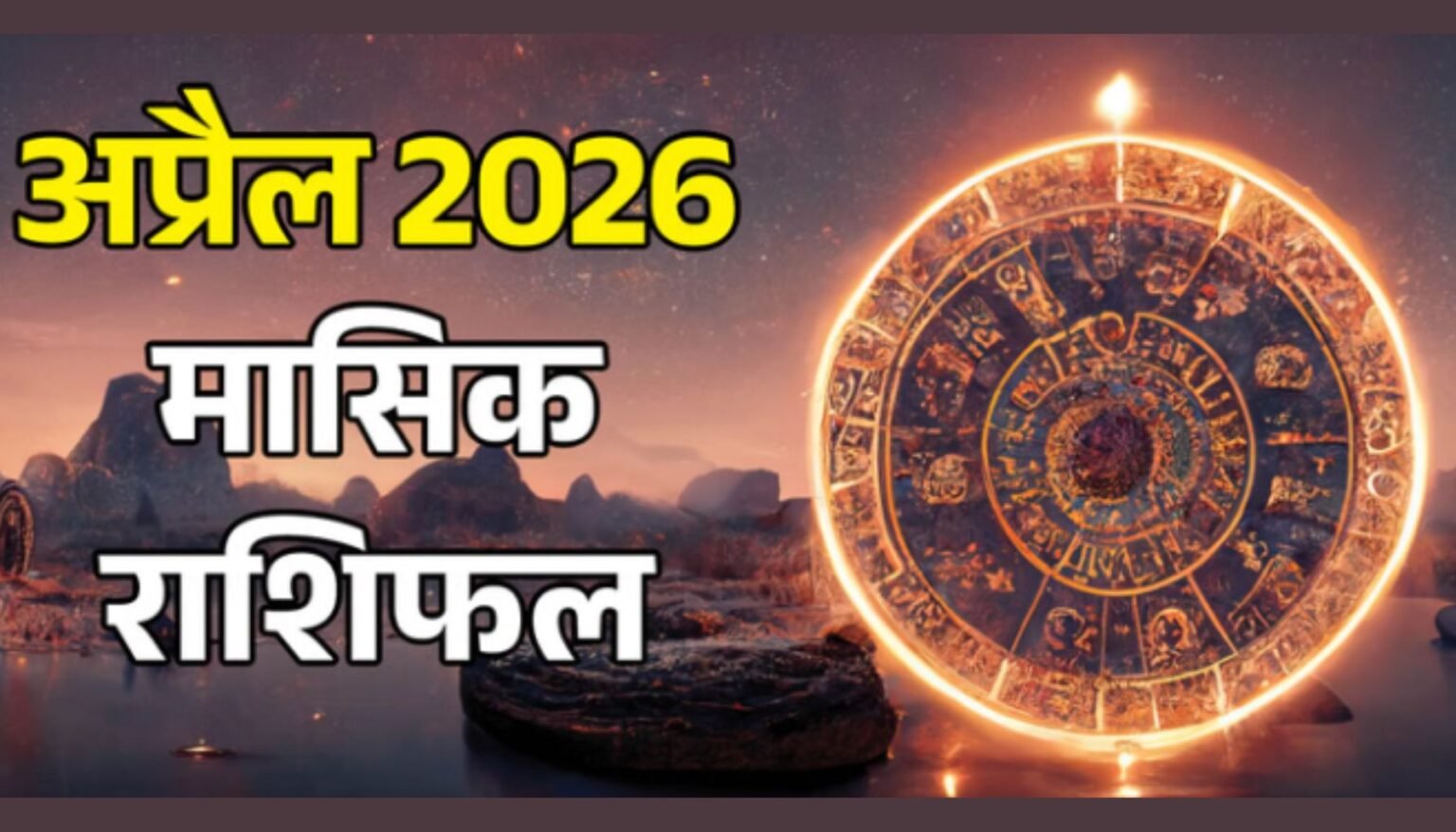 April 2026 monthly horoscope all zodiac signs prediction Hindi