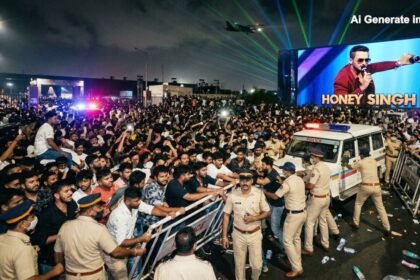 मुंबई के MMRDA ग्राउंड में Yo Yo Honey Singh के कॉन्सर्ट में उमड़ी भारी भीड़