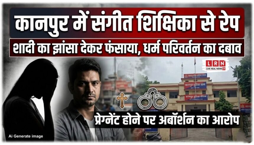 कानपुर में म्यूजिक टीचर ने फर्जी पहचान और जबरन अबॉर्शन का आरोप लगाते हुए थाने में FIR दर्ज कराई