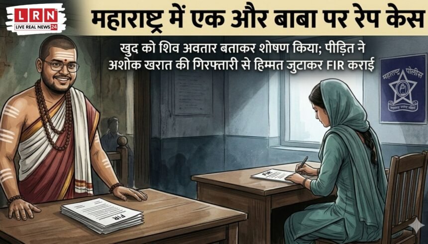 पालघर में स्वयंभू बाबा पर दर्ज रेप केस की जांच करती पुलिस