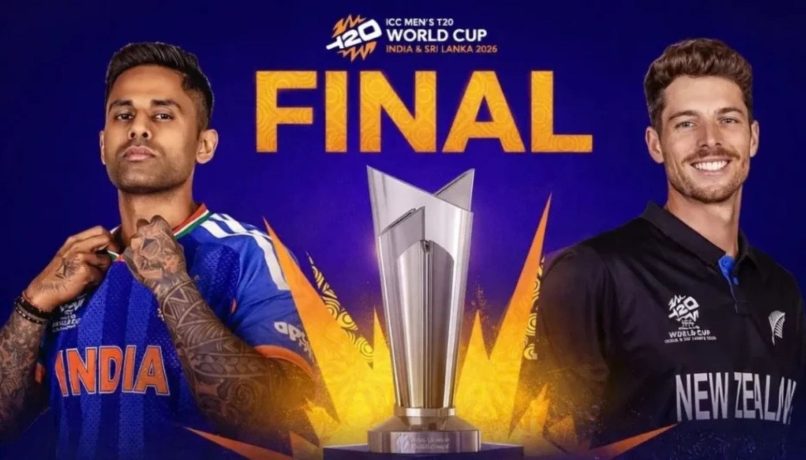 India vs New Zealand T20 World Cup Final at Narendra Modi Stadium Ahmedabad