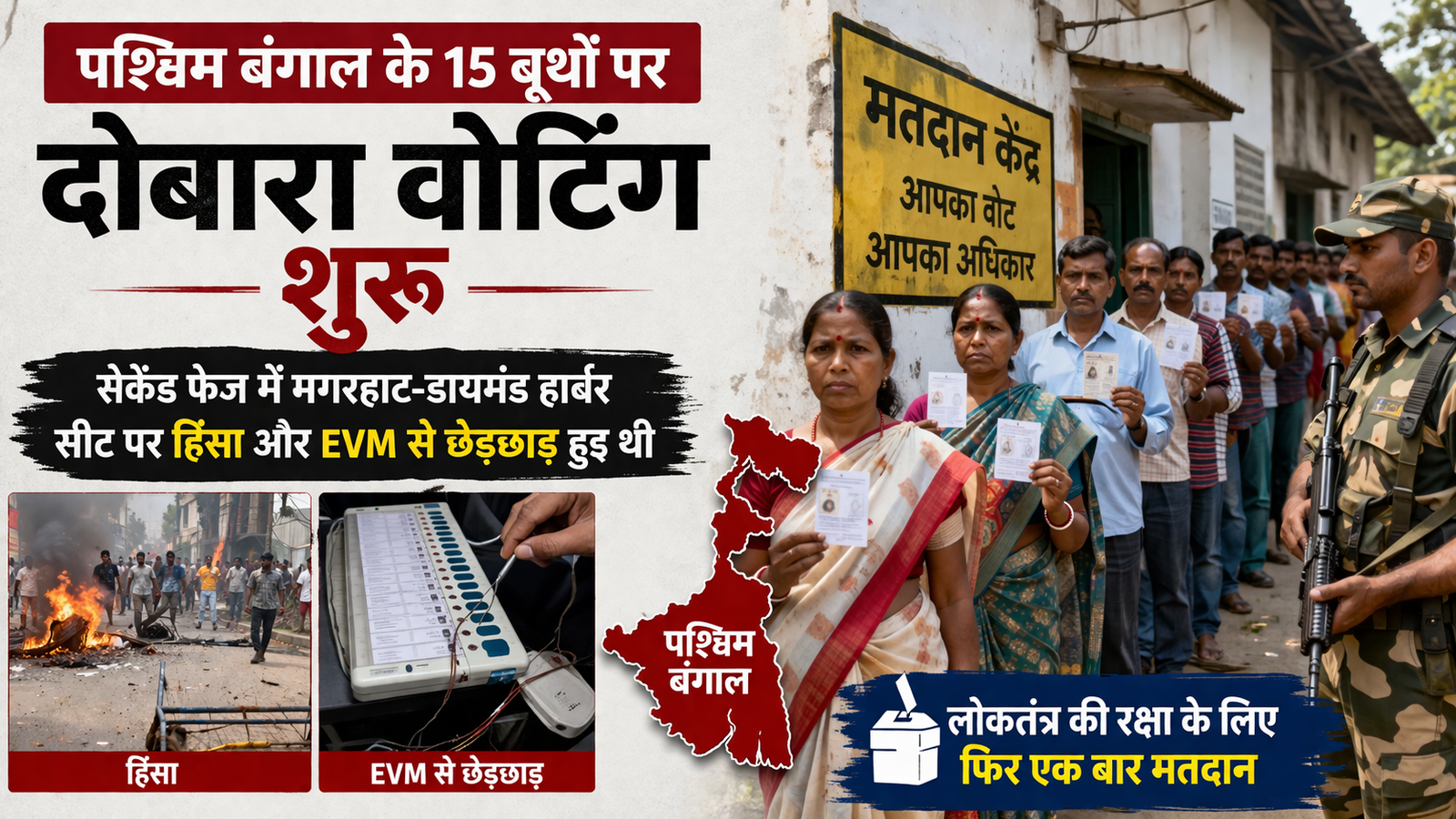 West Bengal Re-Poll 2026 at Diamond Harbour and Magurhat West Booths - lrn24