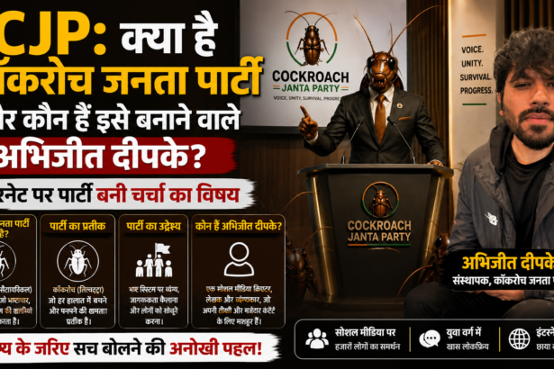 कॉकरोच जनता पार्टी का वायरल सोशल मीडिया पोस्ट और संस्थापक अभिजीत दीपके