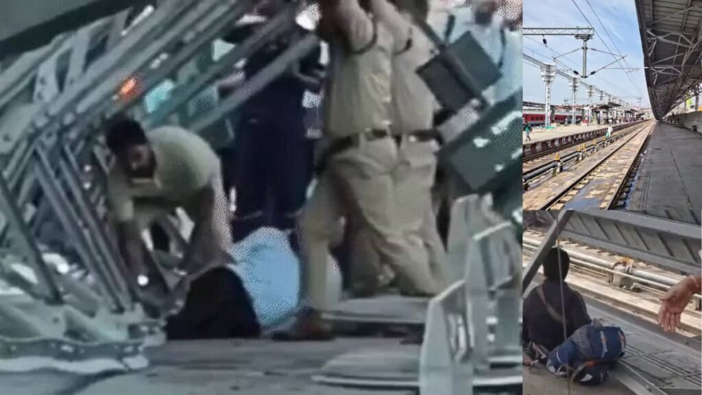 “चारबाग स्टेशन पर बड़ा हादसा! 70 फीट लंबा टिन शेड गिरा, ट्रेन आते ही मची चीख-पुकार”