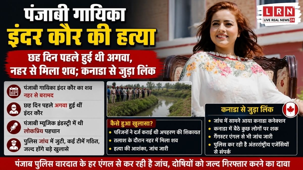 Punjabi Singer Inder Kaur Murder Case With Canada Connection