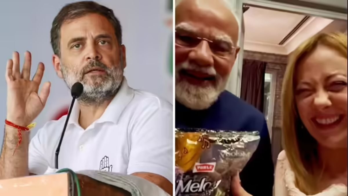 “देश में आर्थिक तूफान, PM इटली में टॉफी बांट रहे!” मेलोनी को Melody चॉकलेट देने पर राहुल गांधी का बड़ा हमला