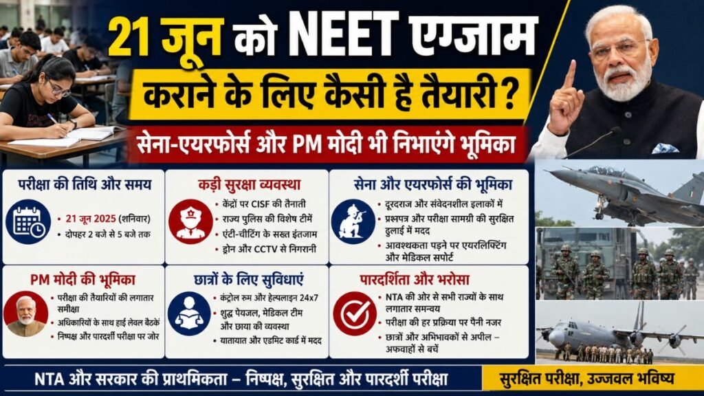 “NEET पेपर अब आसमान से पहुंचेगा! लीक रोकने के लिए सरकार का मास्टरप्लान तैयार”