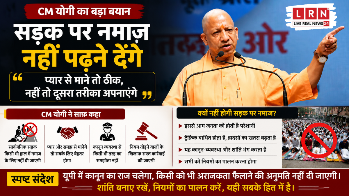 CM Yogi Adityanath Road Namaz Statement in Lucknow