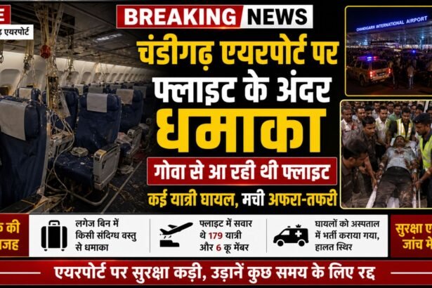 Chandigarh Airport Indigo Flight Power Bank Blast News