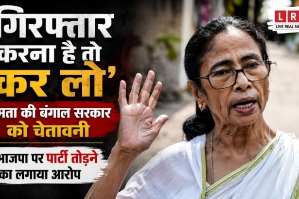 धरना प्रदर्शन को लेकर भाजपा और प्रशासन पर आरोप लगाते हुए बयान देतीं ममता बनर्जी।