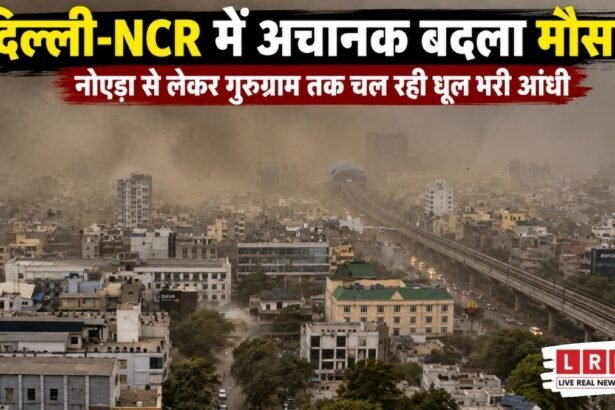 दिल्ली-NCR में अचानक छाया धूल का कहर! नोएडा-गुरुग्राम में दिन में छाया अंधेरा, मौसम ने बदला खतरनाक मिजाज