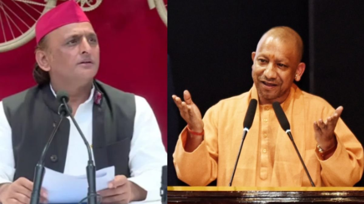 सुल्तानपुर की जनसभा में मुख्यमंत्री योगी आदित्यनाथ विपक्ष पर हमला करते हुए संबोधित करते हुए।