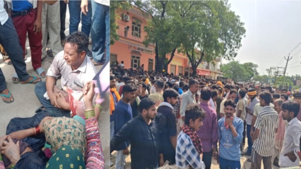 मथुरा में स्कूल बस बनी मौत का कारण! उतरते ही मासूम को कुचला, ड्राइवर फरार; गुस्साए ग्रामीणों ने कॉलेज में मचाया बवाल