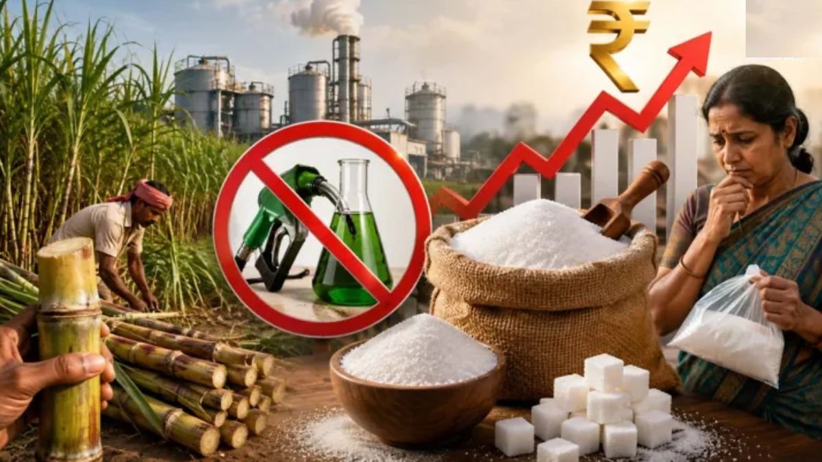 चीनी के दाम अचानक ₹55 के पार! सरकार ने एथेनॉल को बताया बेगुनाह, फिर किस वजह से महंगी हुई शक्कर?