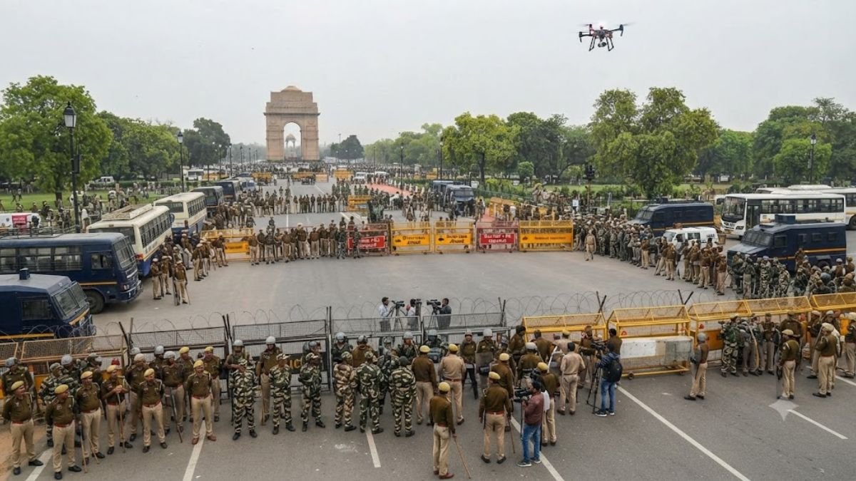 दिल्ली में CJP प्रदर्शन से पहले पुलिस और अर्धसैनिक बलों की सुरक्षा तैनाती