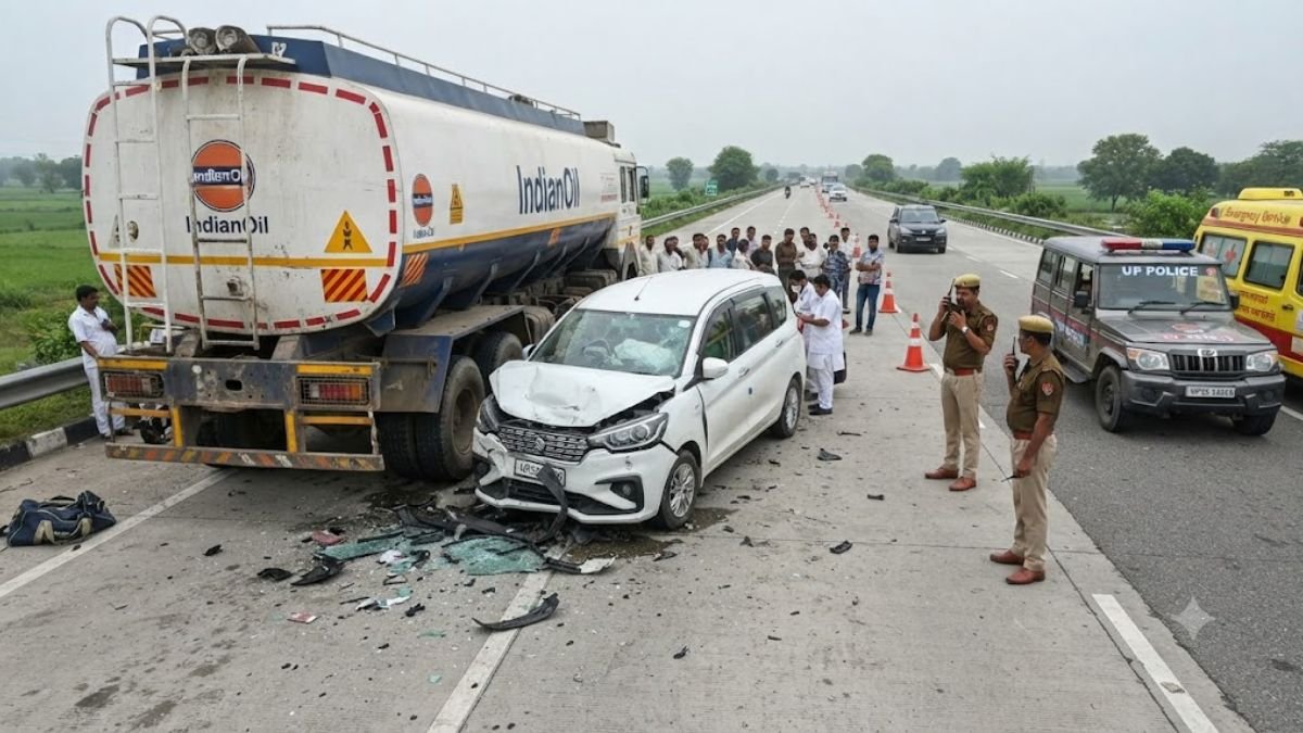 लखनऊ से मैच जीतकर लौट रहे थे 6 खिलाड़ी, फिर पूर्वांचल एक्सप्रेसवे पर मचा कोहराम; ट्रक में घुसी कार, 3 क्रिकेटरों की मौत